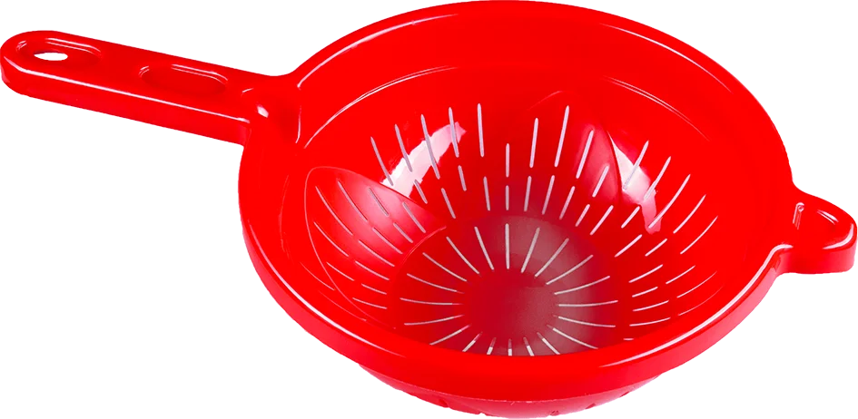 АР-ПЛАСТ Дуршлаг с ручкой d = 19 см 09047 красный