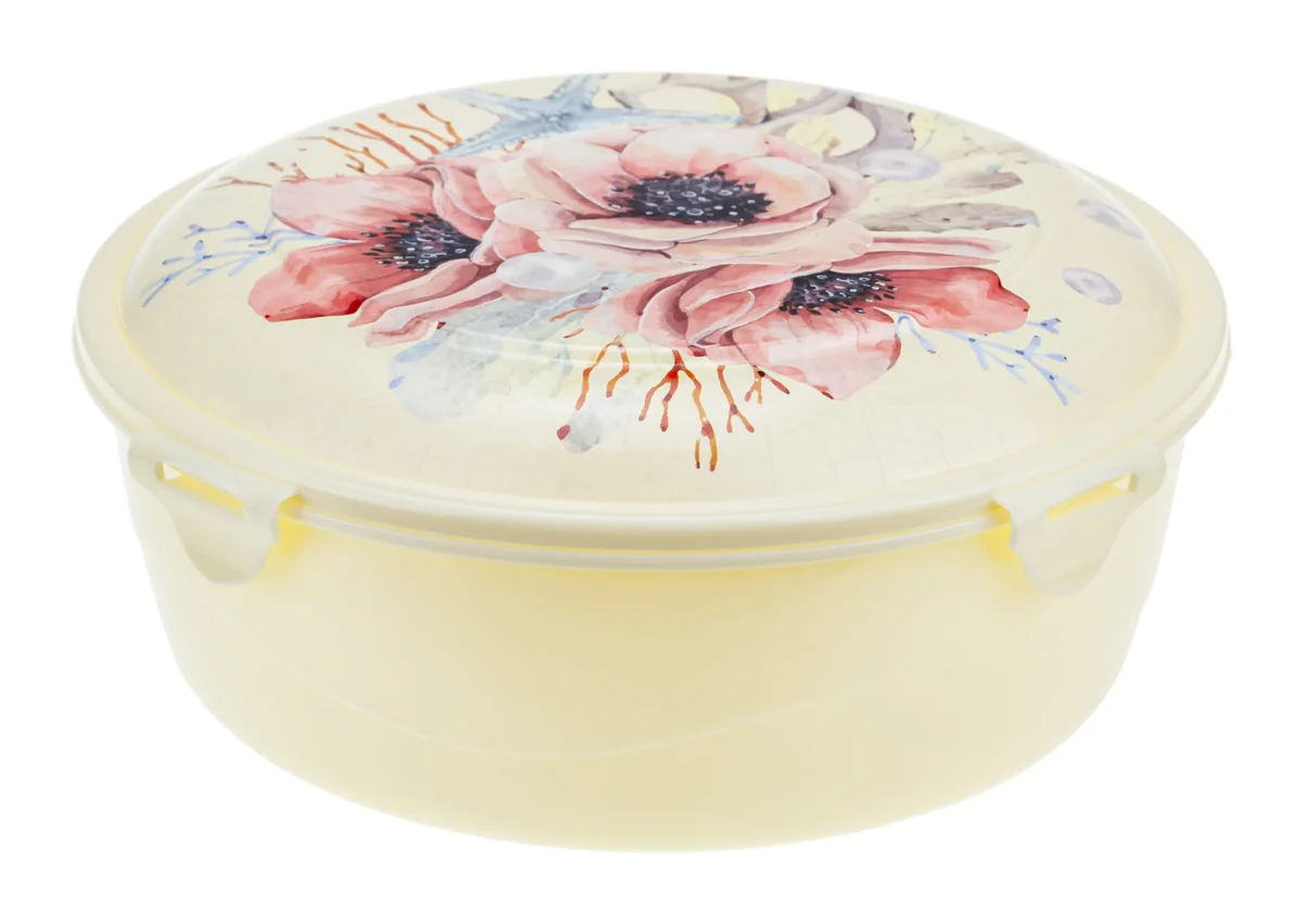 М-ПЛАСТИКА Ёмкость для продуктов 1,2 л. Маки М 1238