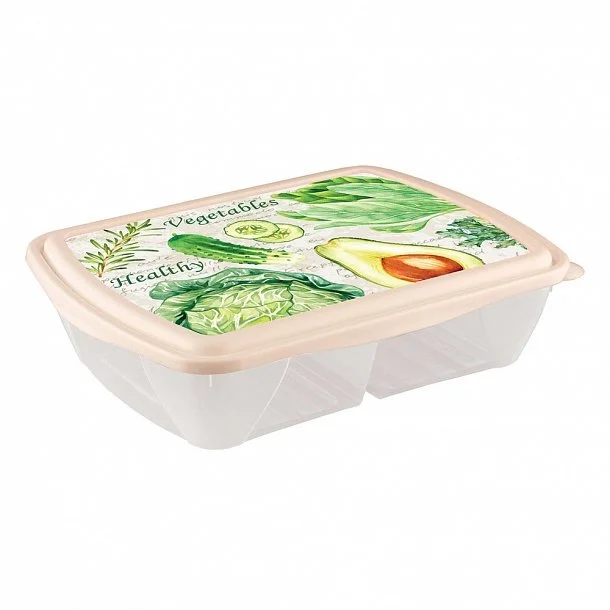 БЫТПЛАСТ Контейнер 1,25л. Рондо 4311737 микс