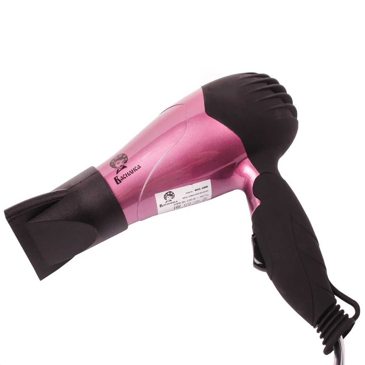 ВАСИЛИСА Фен 1000W ФН1-1000 фиолетовый с черным