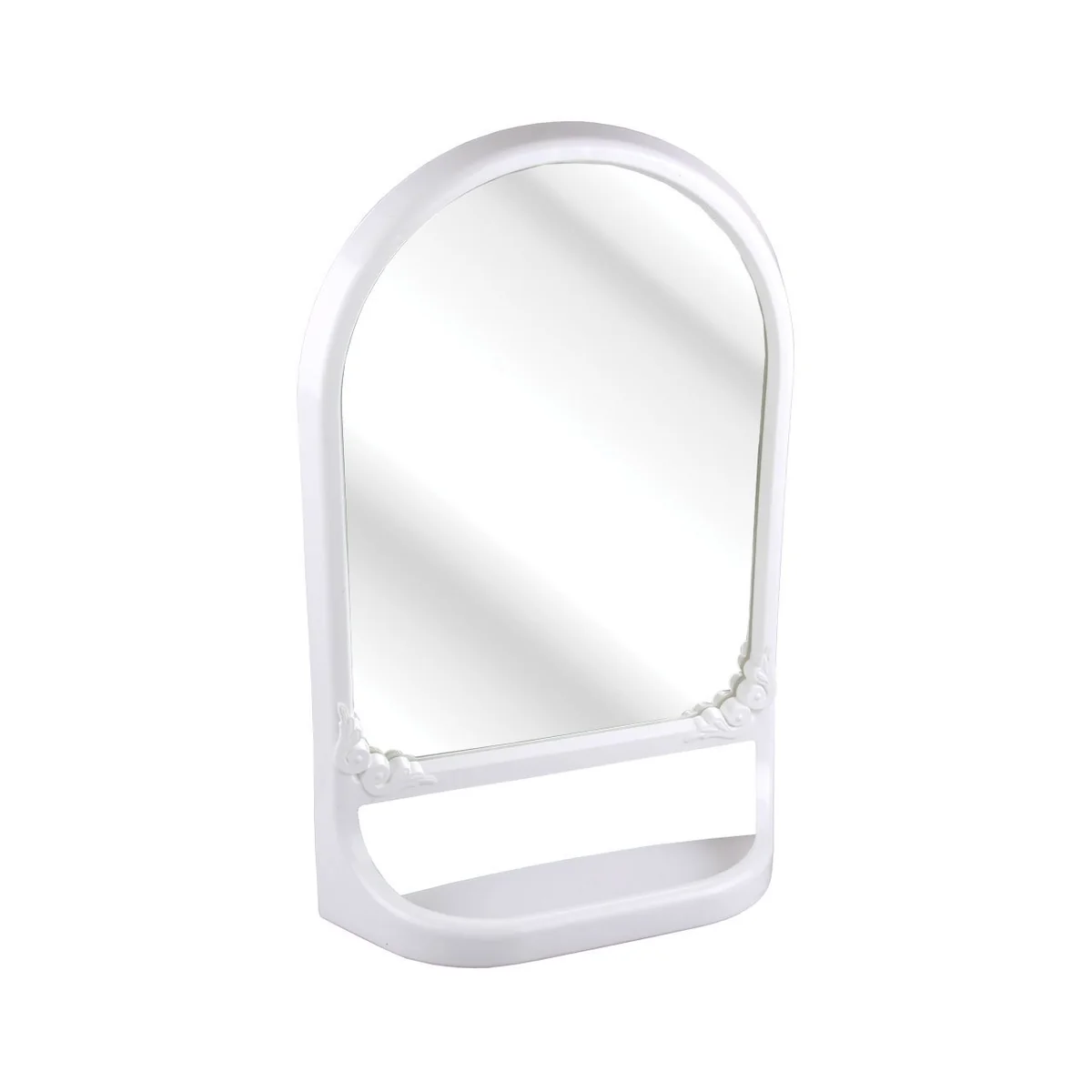 АЛЬТЕРНАТИВА Зеркало с полкой М3130 белый