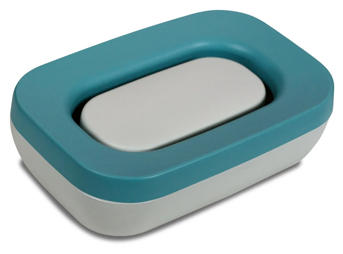 МАРТИКА Мыльница открытая Эллиса С843СБИР серо-бирюзовая