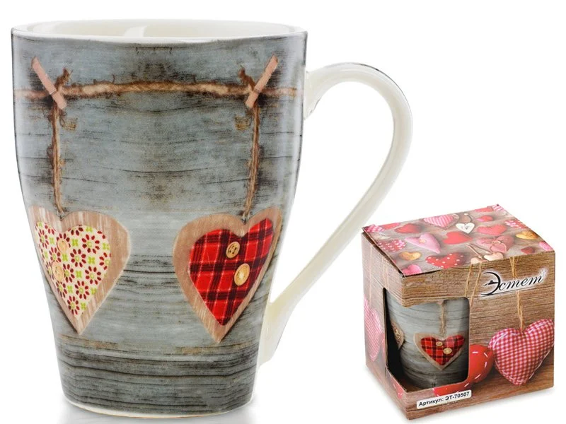 ЭСТЕТ Кружка 350мл. Сердце 70507-ЭТ