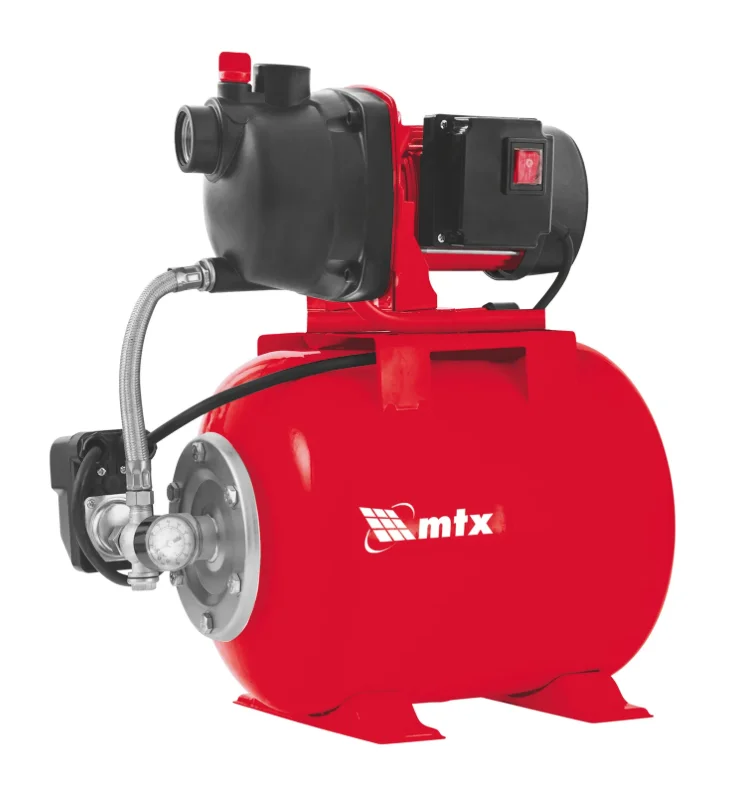 Matrix Насосная станция PS1000-24P, 1000 Вт, напор 43 м, 4300 л/ч, ресивер 24 л, пластик 99150