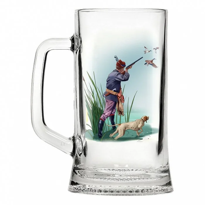 ДЕКОСТЕК Кружка для пива 500 мл Охота 1008/1-Д