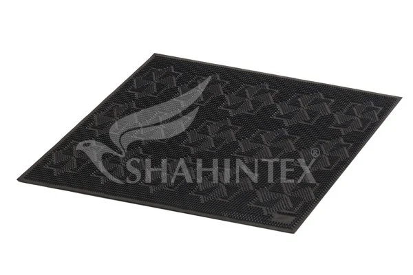 SHAHINTEX Коврик резиновый придверный 40*60 см. SH01 8358 черный