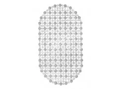 VILINA Коврик для ванны 36х65 см Комфорт 6922 прозрачный