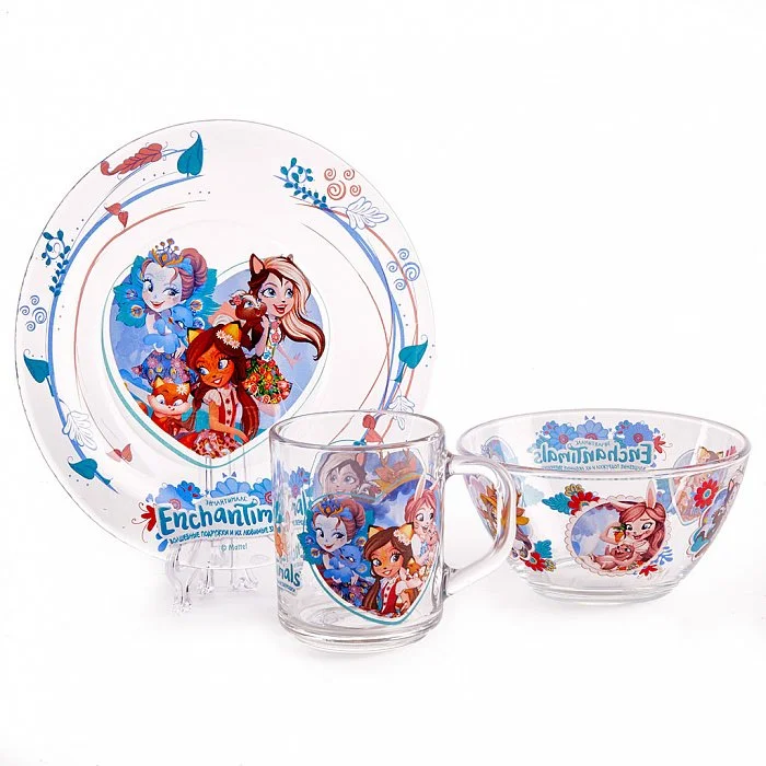 DELTA Набор посуды д/завтрака 3 пр. Энчантималс общий КРС-864