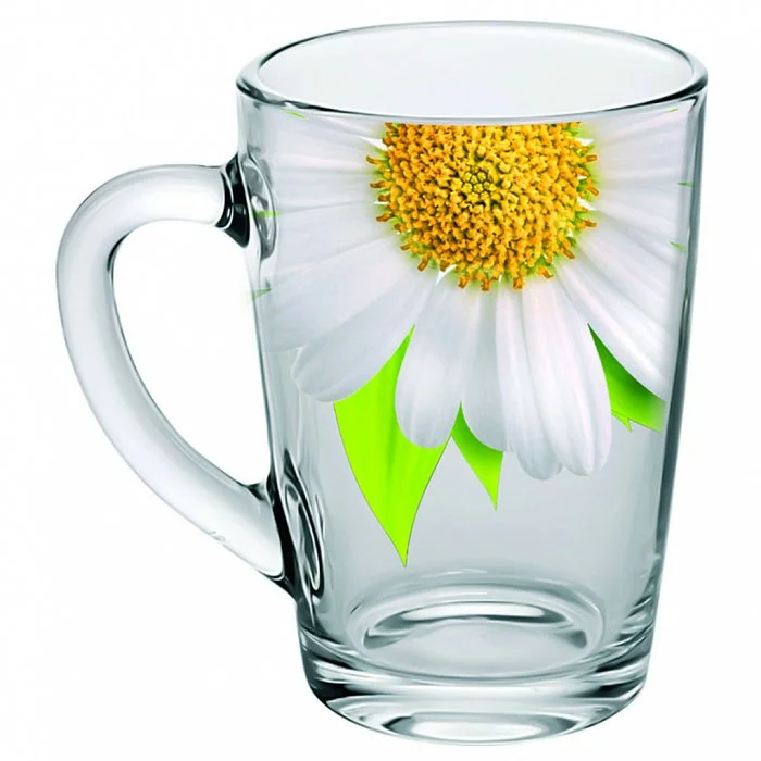 ДЕКОСТЕК Кружка 300 мл Живая природа. Ромашка 334-Д