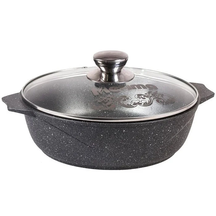 МЕЧТА Кастрюля-жаровня 4 л с АП Гранит 34701