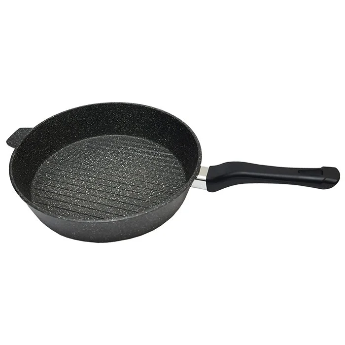 DELTA Сковорода Ø28 см Гриль с пластмассовой ручкой 19302 природный камень