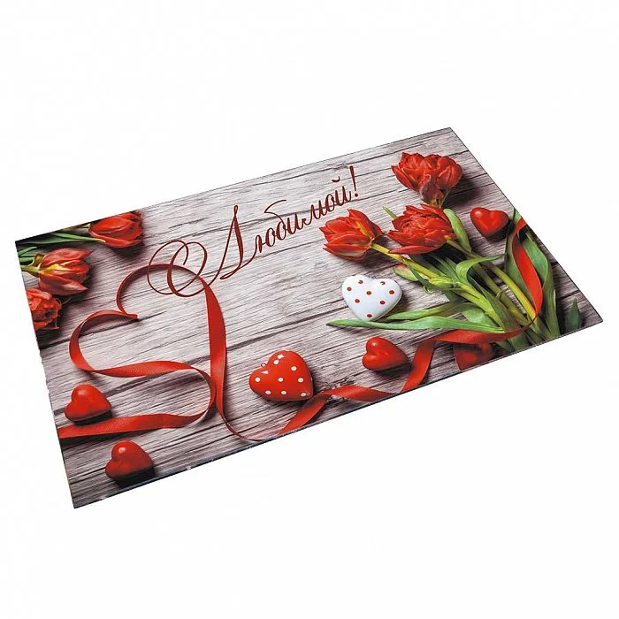 ZERAKS Доска разделочная 23х37см С 8 Марта! Любимой ДВ4-016