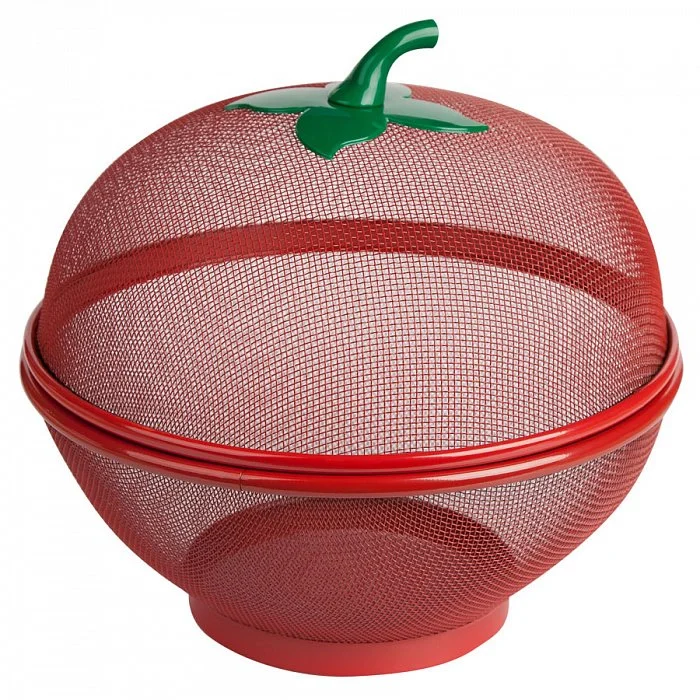 WEBBER Фруктовница с крышкой 26 см ВЕ-0203 красная
