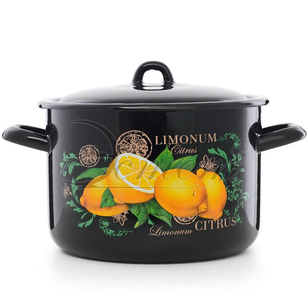 ЭСТЕТ Кастрюля 4,3 л Цитрус ЭТ-72903 цилиндрический