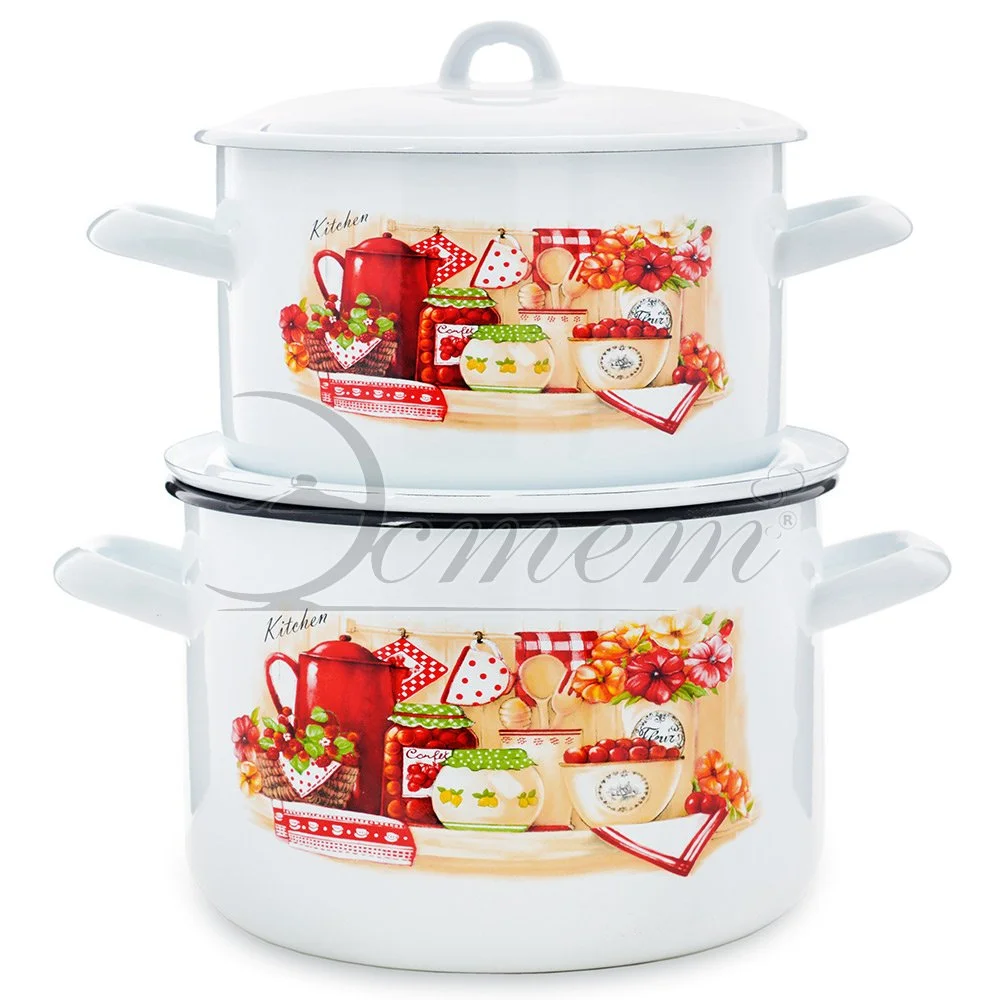 ЭСТЕТ Набор посуды 4 пр Кухня цилиндрический 2,9 л 4,3 л ЭТ-71718