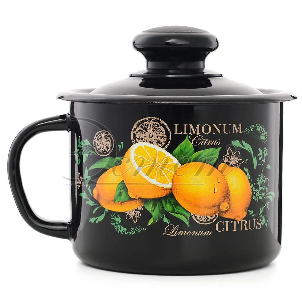 ЭСТЕТ Кружка 1,0 л Цитрус с крышкой ЭТ-72905