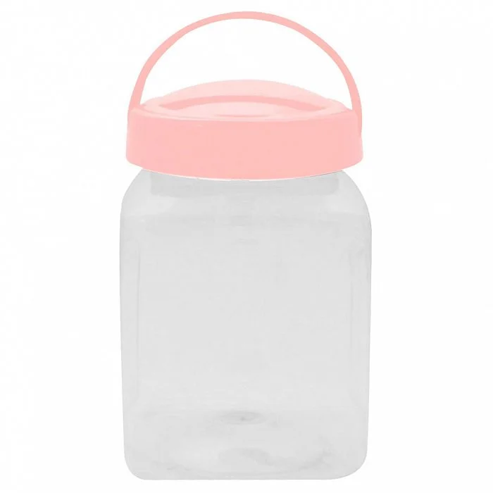 DELTA Емкость для хранения Квадро 3 л ПЭТ NP1103ПД-10 пудра