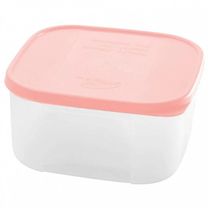 DELTA Ёмкость для продуктов Bio квадратная 0,42 л NP2355ПД-72 пудра