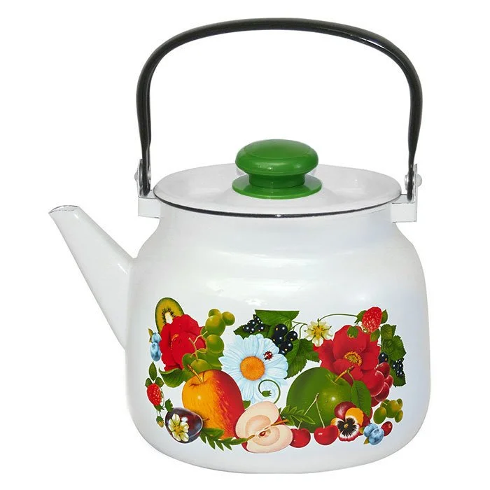 ЛЫСЬВА Чайник 3,5л Фруктовый микс С-2713П2/4Рч белый
