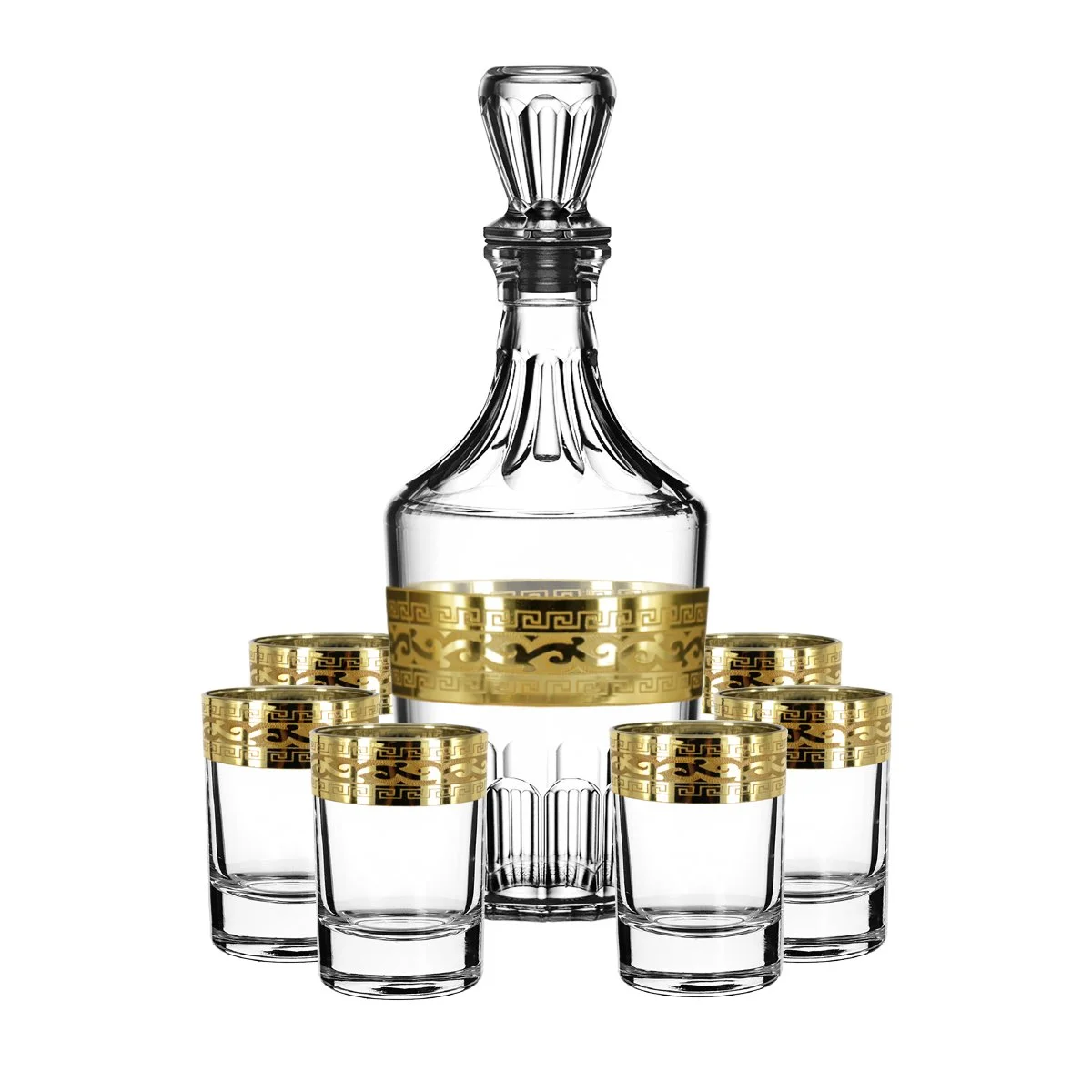 ГУСЬ ХРУСТАЛЬНЫЙ Набор стопок для водки + Графин ВерсачеEAV08-1160/837