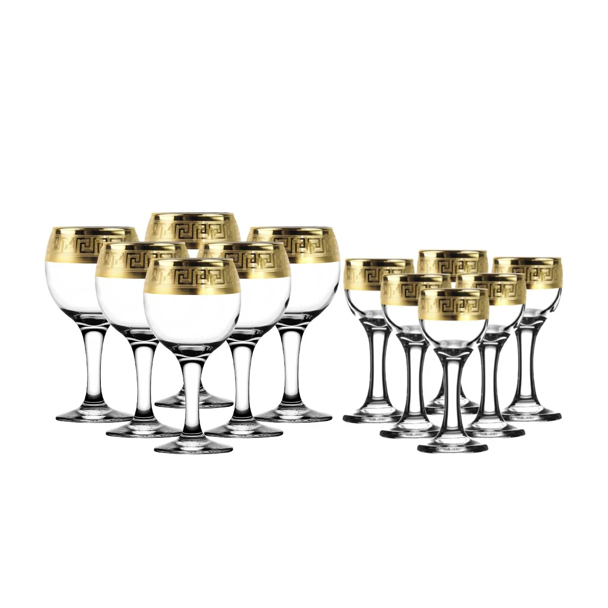 ГУСЬ ХРУСТАЛЬНЫЙ Универсальный набор 12пр. Версаче Голд TAV91-411/134/S