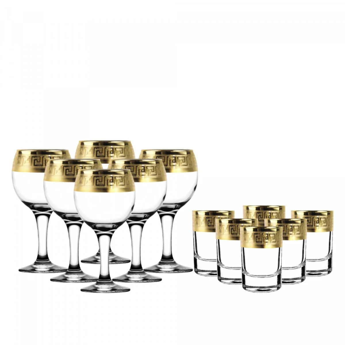 ГУСЬ ХРУСТАЛЬНЫЙ Универсальный набор 12пр. Версаче Голд TAV91-411/837/S