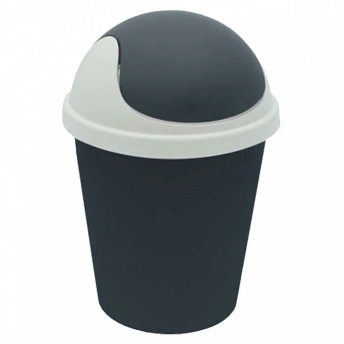 DELTA Мусорка круглая 5,5 л NP2543СЕР-18 серая