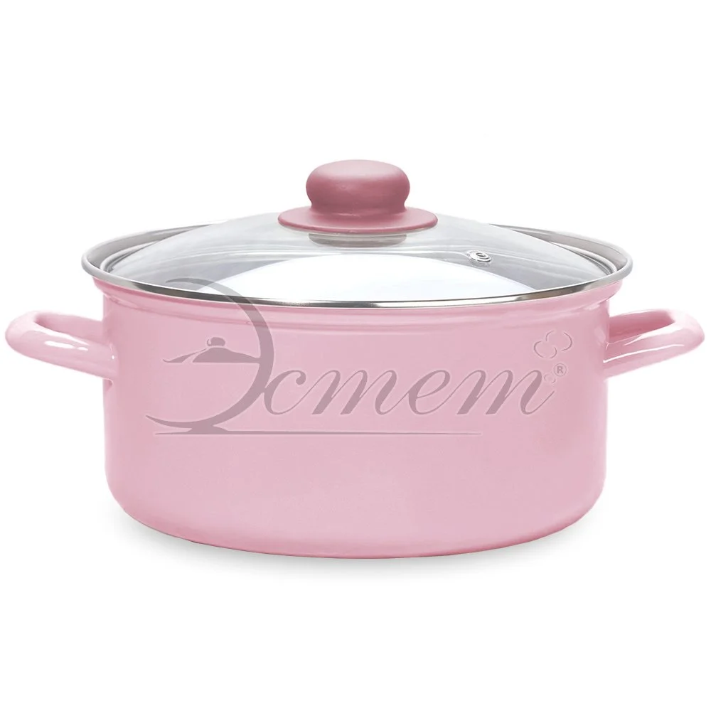 ЭСТЕТ Кастрюля 4,5 л ЭТ-72603 цилиндрическая розово-сиреневая