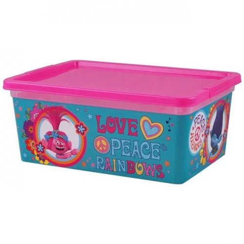 ПОЛИМЕРБЫТ Коробка для мелочей 3,5л. Trolls 4371535 микс