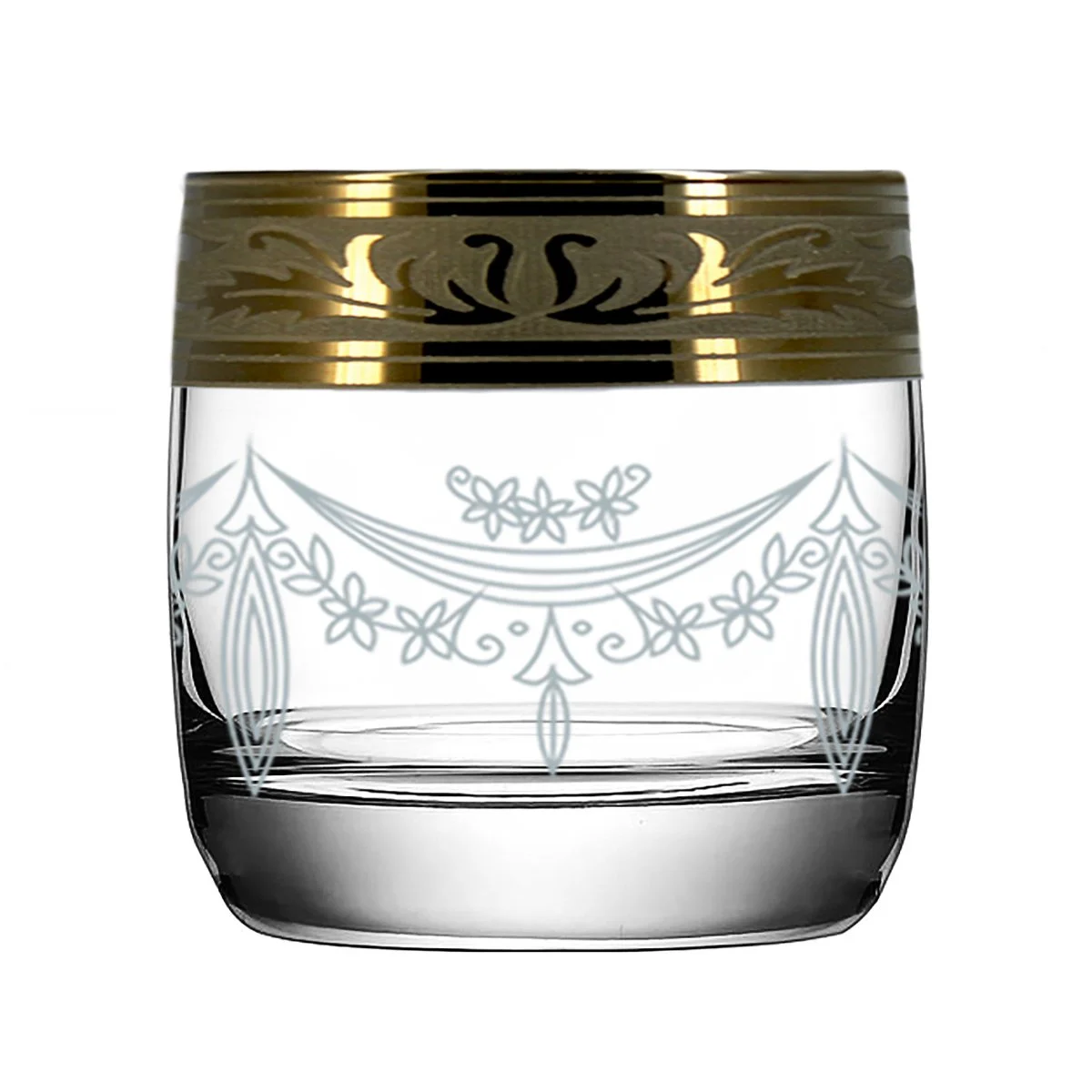 ГУСЬ ХРУСТАЛЬНЫЙ Набор стаканов для виски 310 мл. Русский узор GE09-808/S