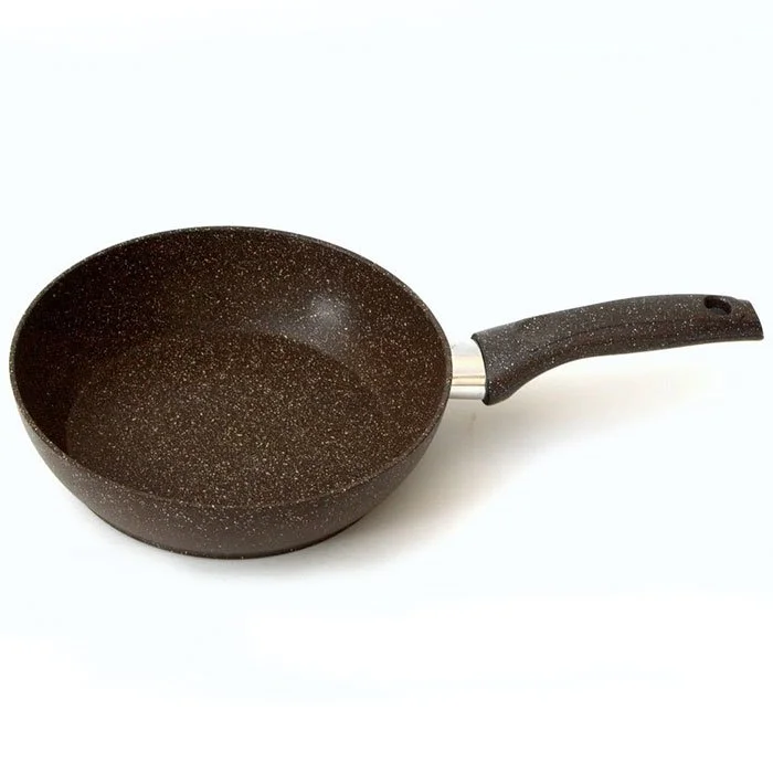 DELTA Сковорода Ø20 см Алена с пластиковой ручкой 10103 БРАУН