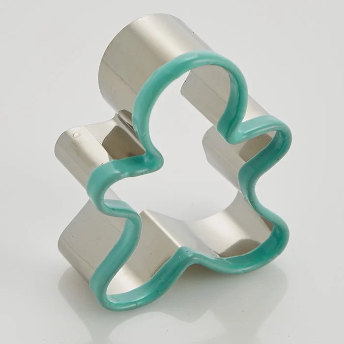 WEBBER Форма для вырезания печенья 5х4х2см Человечек BE-4350 мятная