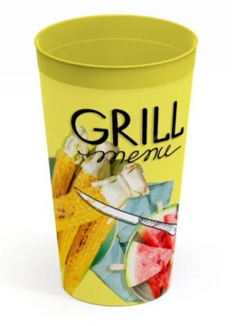 ПОЛИМЕРБЫТ Стакан для напитков Grill menu 4315096 микс