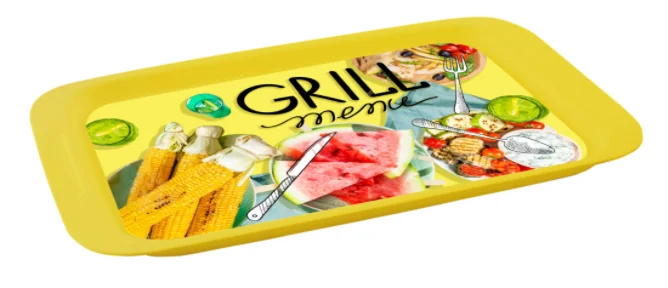 ПОЛИМЕРБЫТ Поднос 43*26 см малый GRILL MENU 4310196 микс