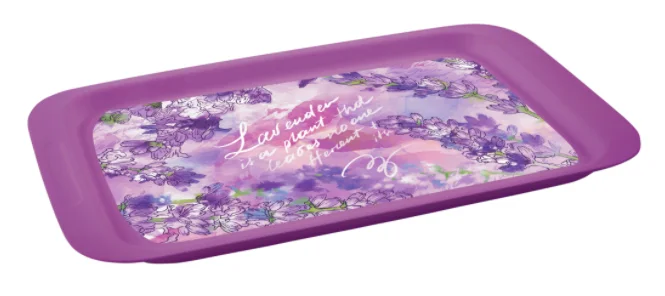 ПОЛИМЕРБЫТ Поднос 43*26 см малый ЛАВАНДА 4310108 микс