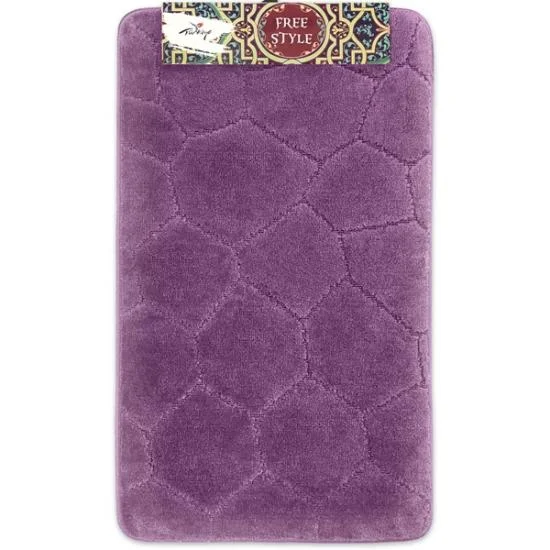 SHAHINTEX Коврик FREE STYLE 60*100 00-00004655 ЛАВАНДОВЫЙ 12