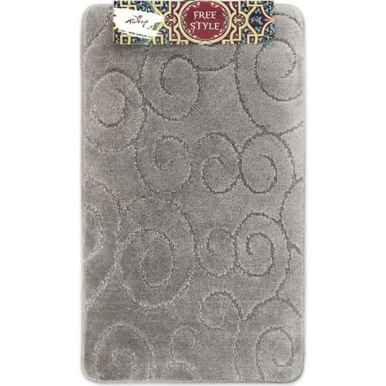 SHAHINTEX Коврик FREE STYLE 60*100 00-00004656 СЕРЫЙ 50