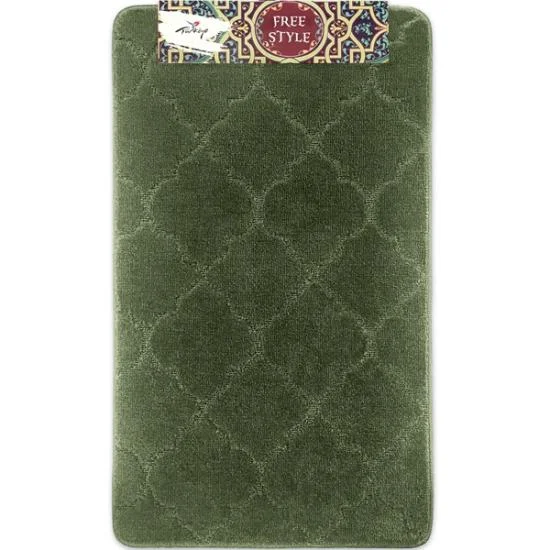 SHAHINTEX Набор ковриков FREE STYLE 60*100-60*50 00-00004638 ЗЕЛЕНЫЙ 52