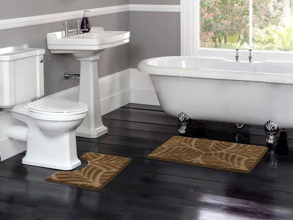 SHAHINTEX Набор ковриков АКТИВ ICARPET 50*80+50*40 001 00-00005195 КОФЕ с МОЛОКОМ 55