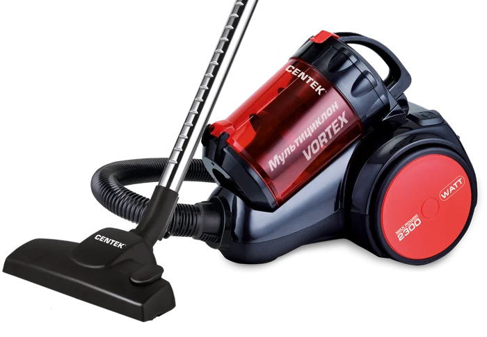 CENTEK Пылесос 2300W CT-2524 Black/Red
