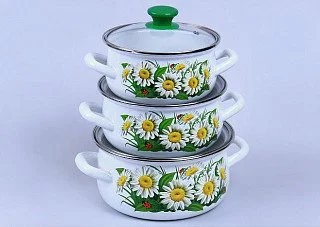 КМК Набор кастрюль (6пр.) Марианна-Экстра белый