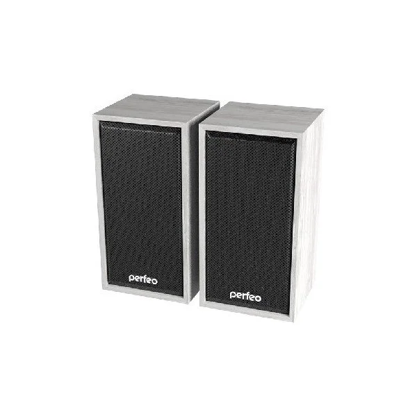 PERFEO Акустика PERFEO 2.0 CABINET 2х3Вт USB (PF-A4389) белый дуб
