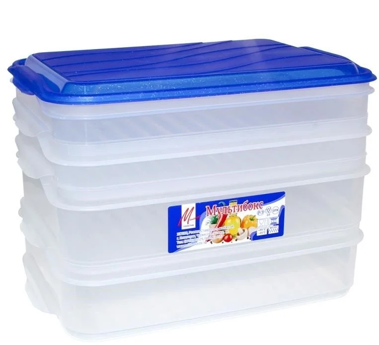 МИЛИХ Мультибокс 4-х ярусный 3.45л (0.75л/1.35л*2) 02052