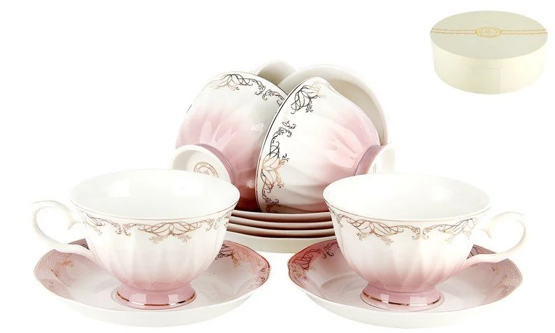 КОРАЛЛ Набор чайный 12пр. Симфония розовая Z590-3(6/12)