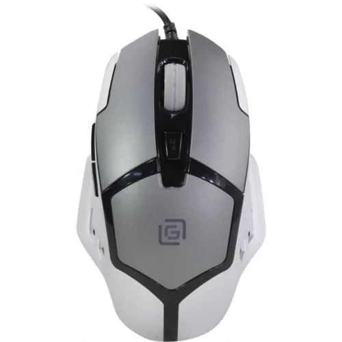 OKLICK Мышь 915G, игровая, оптическая, проводная, USB, черный и серебристый 1068916