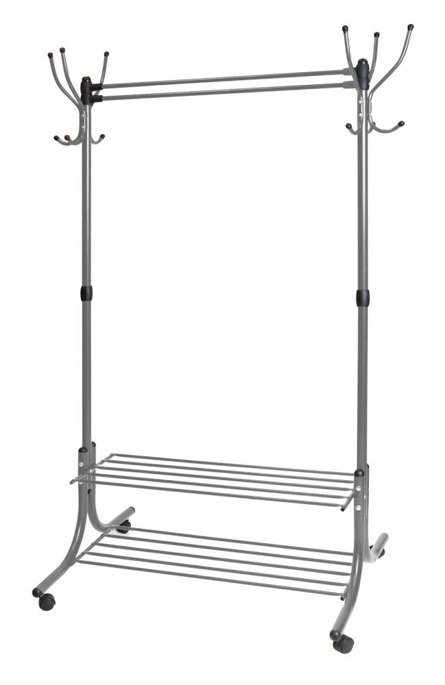 НИКА Вешалка напольная гардеробная ВГП90-6/С серый
