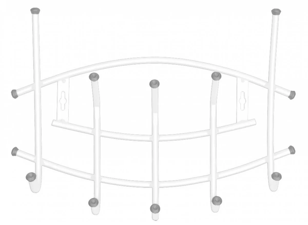 НИКА Вешалка настенная Ника-Премиум ВНП3/Б белый