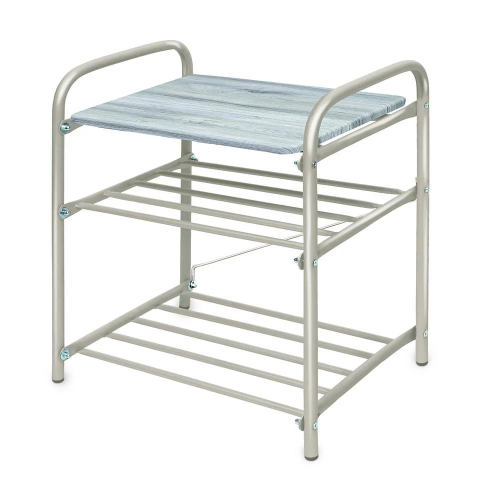 НИКА Банкетка для обуви Б2/Б дуб винтаж белый