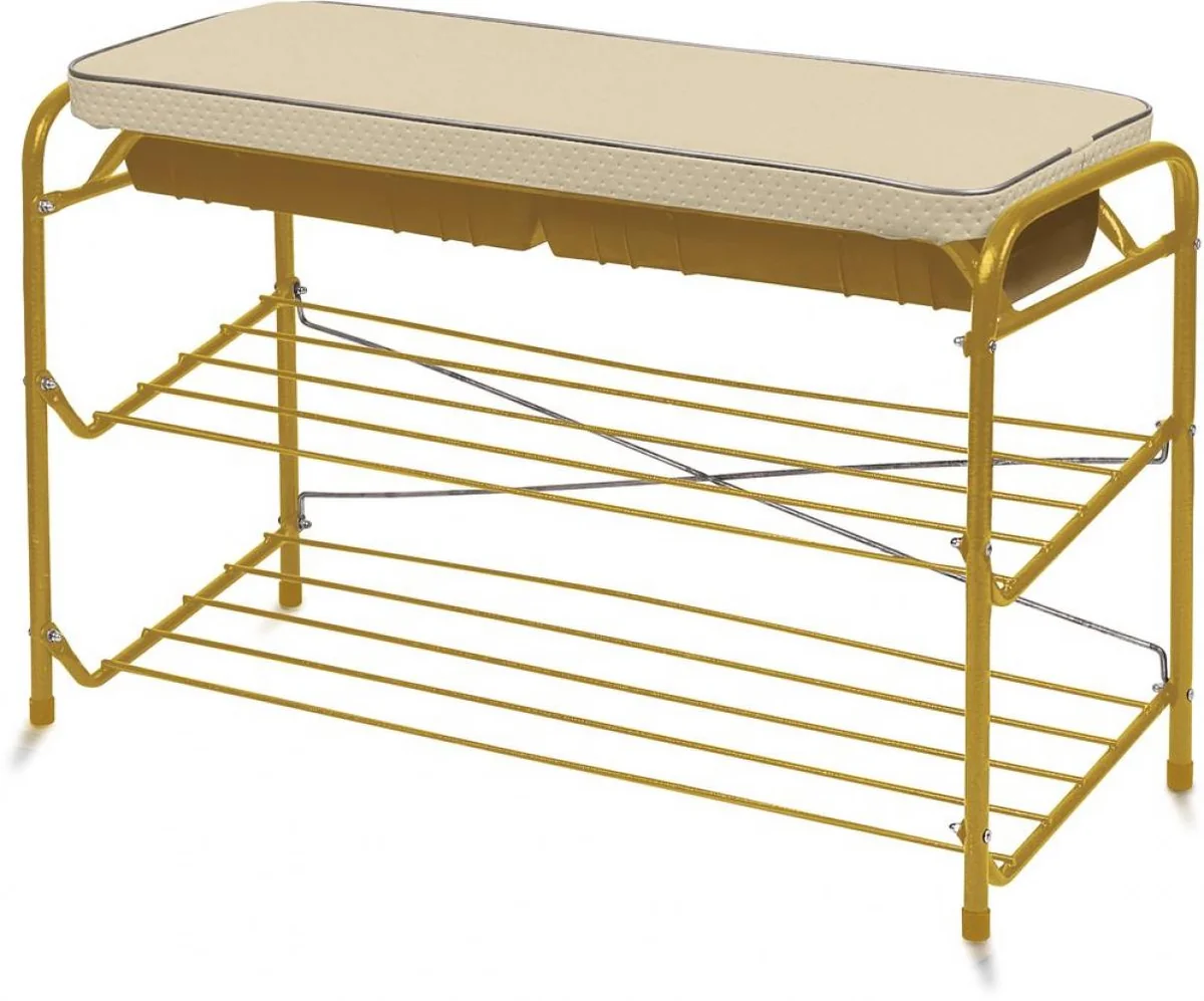 НИКА Этажерка для обуви ЭТП3/З золотой
