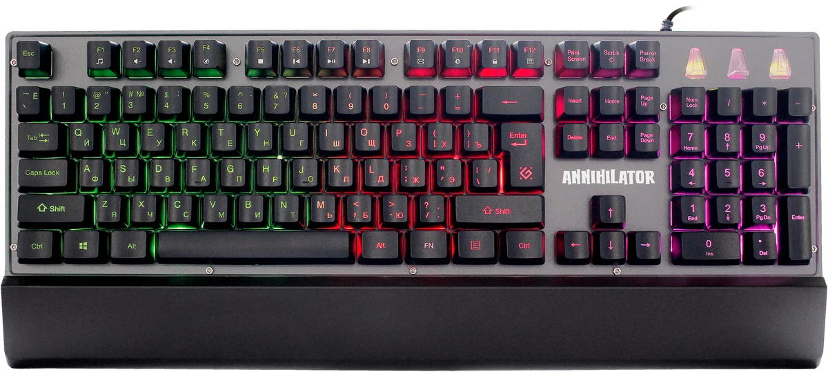 Defender Проводная игровая клавиатура Annihilator GK-013 RU,RGB подсветка